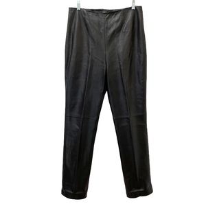 Valerie Stevens Women's Size 10‎ Black Leather Pants “Small Flaw”